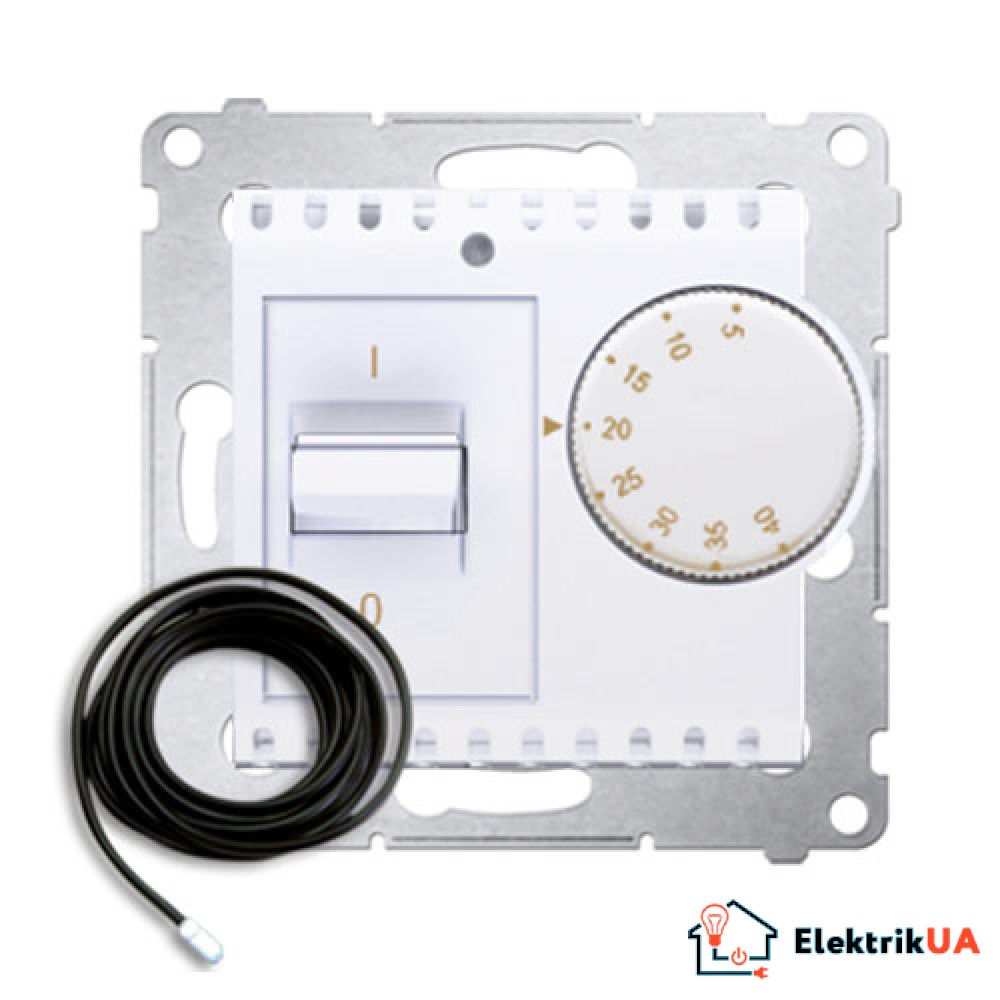 Терморегулятор для теплої підлоги Simon Premium Білий (DRT10Z.02/11)